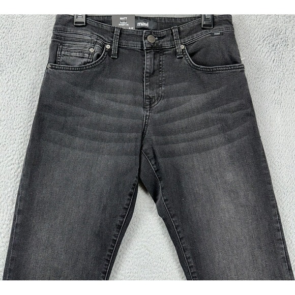Mavi Jeans Mens 29X34 Matt Grey Distressed Relaxed Straight‎ 5 Pocket Denim NEW